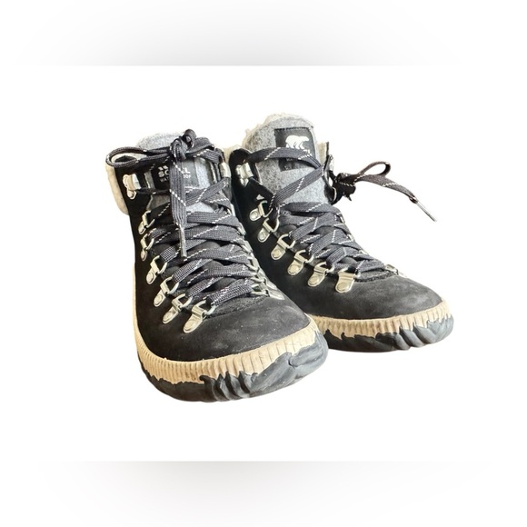 SOREL - Women's Out ‘N About Plus Conquest Waterproof Suede Boot Size 7 Faux Fur - Picture 11 of 16